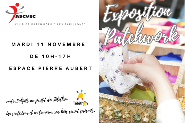 Exposition du club de Patchwork " les papillons"