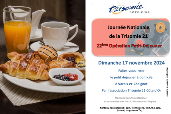 Journée Nationale de la Trisomie 21 22ème Opération "Petit Déjeuner"